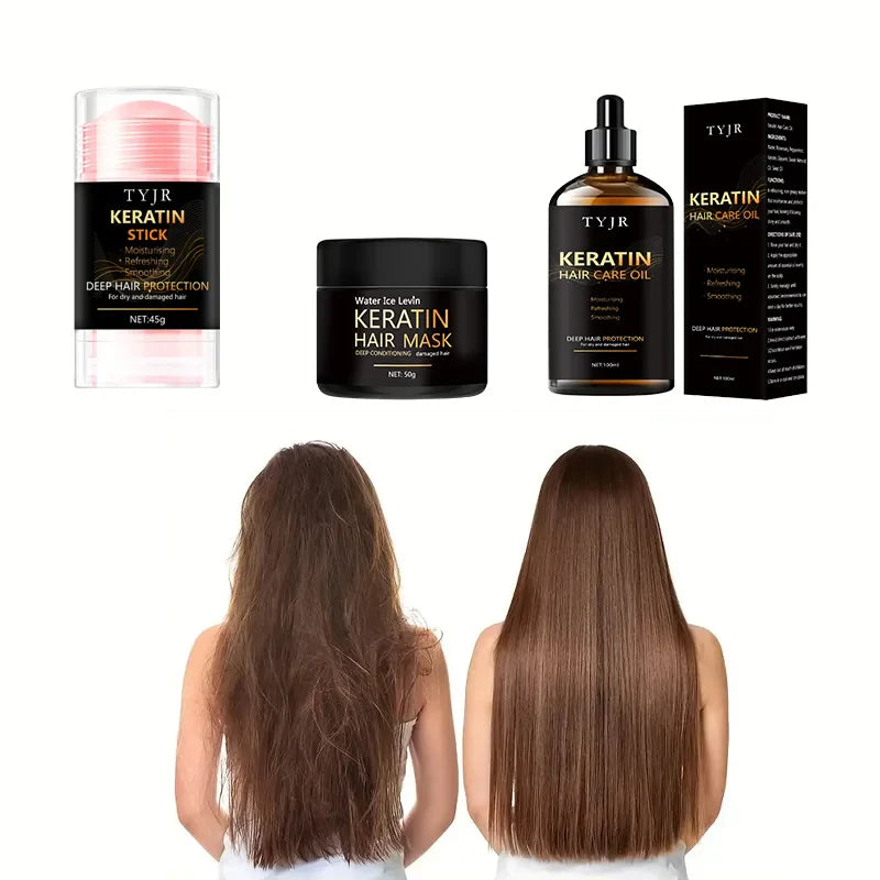 Keratin Hiusnaamio ja hoitoainesetti