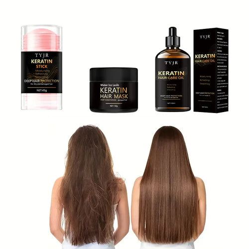 Keratin Hiusnaamio ja hoitoainesetti