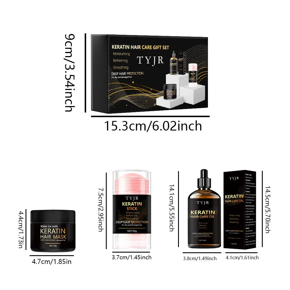 Keratin Hiusnaamio ja hoitoainesetti