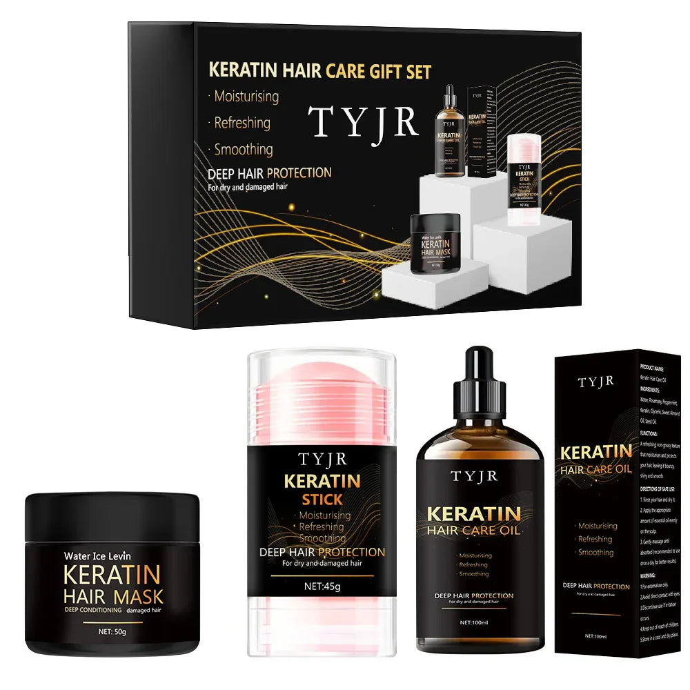 Keratin Hiusnaamio ja hoitoainesetti