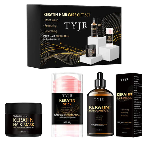 Keratin Hiusnaamio ja hoitoainesetti